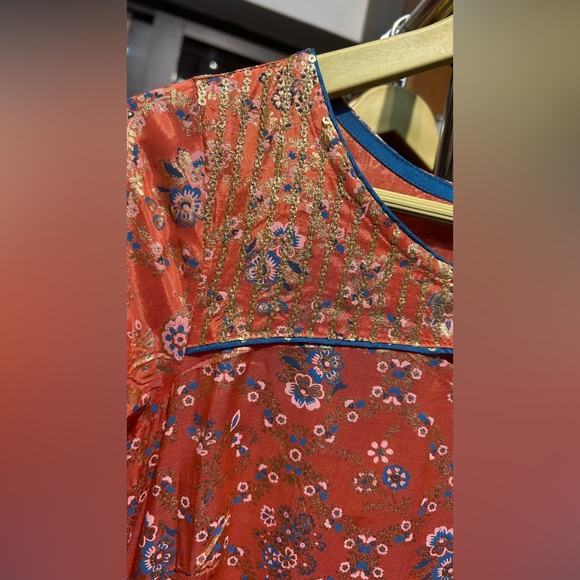 Orange kurti - Picture 8 of 14